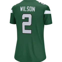 Jerseys|Women^New York Jets Women's Nike Zach Wilson Green Team Legend Player Performance Top