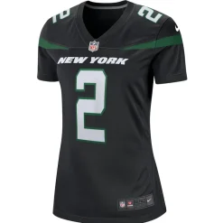 Jerseys|Women^New York Jets Women's Nike Zach Wilson Black Player Jersey