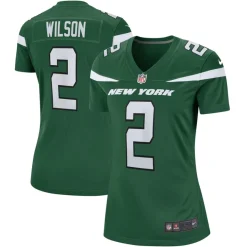Jerseys|Women^New York Jets Women's Nike Zach Wilson Green Player Jersey
