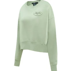Sweatshirts & Fleece|Women^New York Jets Women's Pro Standard Light Green Neutral Pullover Sweatshirt