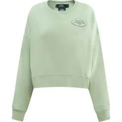 Sweatshirts & Fleece|Women^New York Jets Women's Pro Standard Light Green Neutral Pullover Sweatshirt