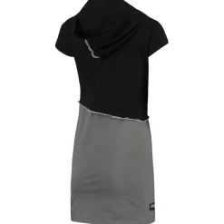 Dresses & Skirts^New York Jets Women's Refried Apparel Black/Gray Sustainable Hooded Mini Dress