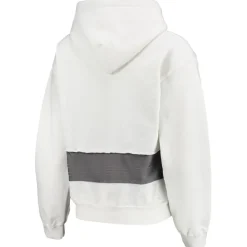 Sweatshirts & Fleece|Women^New York Jets Women's Refried Apparel White Sustainable Crop Dolman Pullover Hoodie