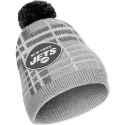 Hats|Women^New York Jets Women's WEAR By Erin Andrews Plaid Knit Hat With Pom & Scarf Set