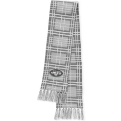 Hats|Women^New York Jets Women's WEAR By Erin Andrews Plaid Knit Hat With Pom & Scarf Set