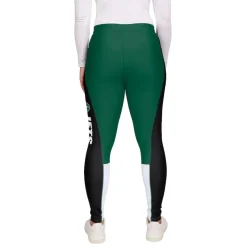 Shorts & Pants^New York Jets Women's WEAR By Erin Andrews Green/Black Color-Block Leggings