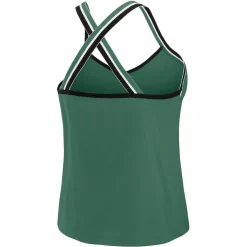 T-Shirts|Women^New York Jets Women's WEAR By Erin Andrews Green Cross Strap Tri-Blend Tank Top