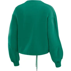 Underwear & Sleepwear^New York Jets Women's WEAR By Erin Andrews Green Washed Fleece Long Sleeve T-Shirt & Shorts Lounge Set