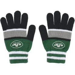 Accessories|Gloves & Scarves^New York Jets Women's WEAR By Erin Andrews Stripe Glove & Scarf Set