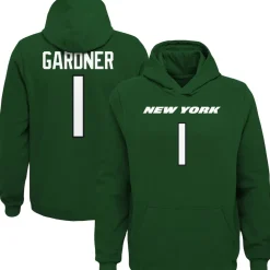 Sweatshirts & Fleece|Kids^New York Jets Youth Ahmad Sauce Gardner Green Mainliner Player Name & Number Pullover Hoodie