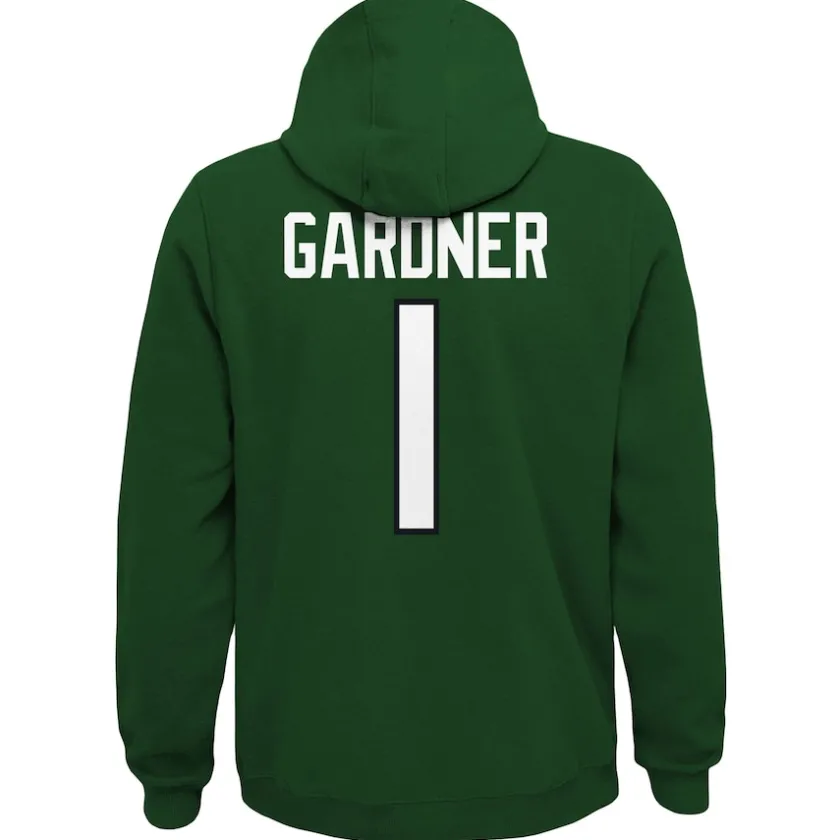 Sweatshirts & Fleece|Kids^New York Jets Youth Ahmad Sauce Gardner Green Mainliner Player Name & Number Pullover Hoodie