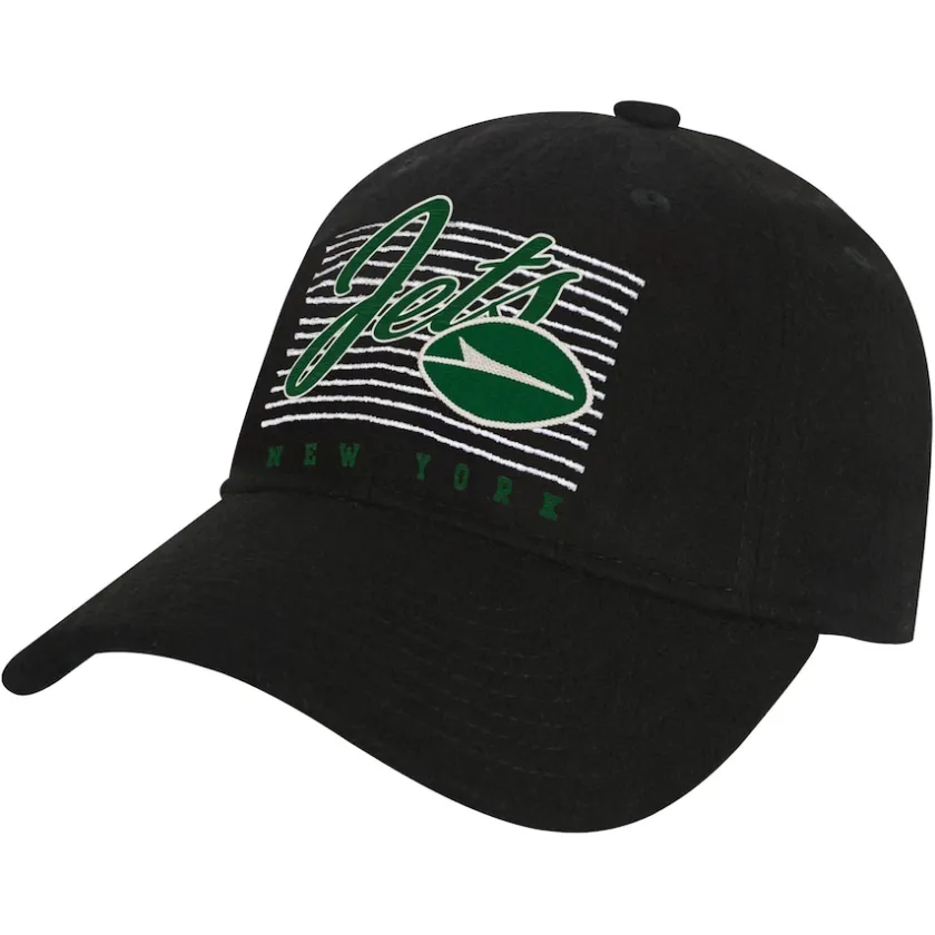 Hats|Kids^New York Jets Youth Black Retro Wooly Adjustable Hat