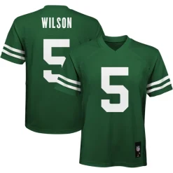 Jerseys|Kids^New York Jets Youth Garrett Wilson Legacy Green Replica Player Jersey