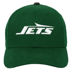 Hats|Kids^New York Jets Youth Green Team Pre-Curved Adjustable Hat