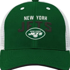 Hats|Kids^New York Jets Youth Green/White Core Lockup Adjustable Hat