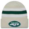 Hats|Kids^New York Jets Youth New Era White Vintage Cuffed Knit Hat