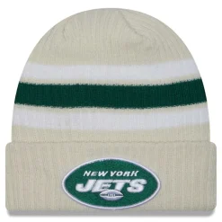 Hats|Kids^New York Jets Youth New Era White Vintage Cuffed Knit Hat