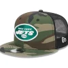Hats|Kids^New York Jets Youth New Era Camo Main Trucker 9FIFTY Snapback Hat