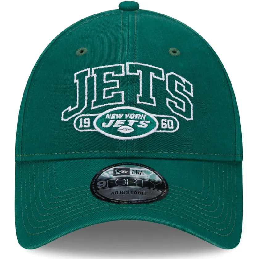 Hats|Kids^New York Jets Youth New Era Green Outline 9FORTY Adjustable Hat