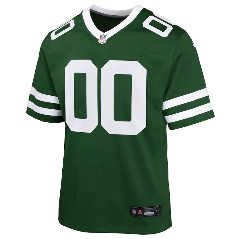 Jerseys|Kids^New York Jets Youth Nike Legacy Green Custom Game Jersey