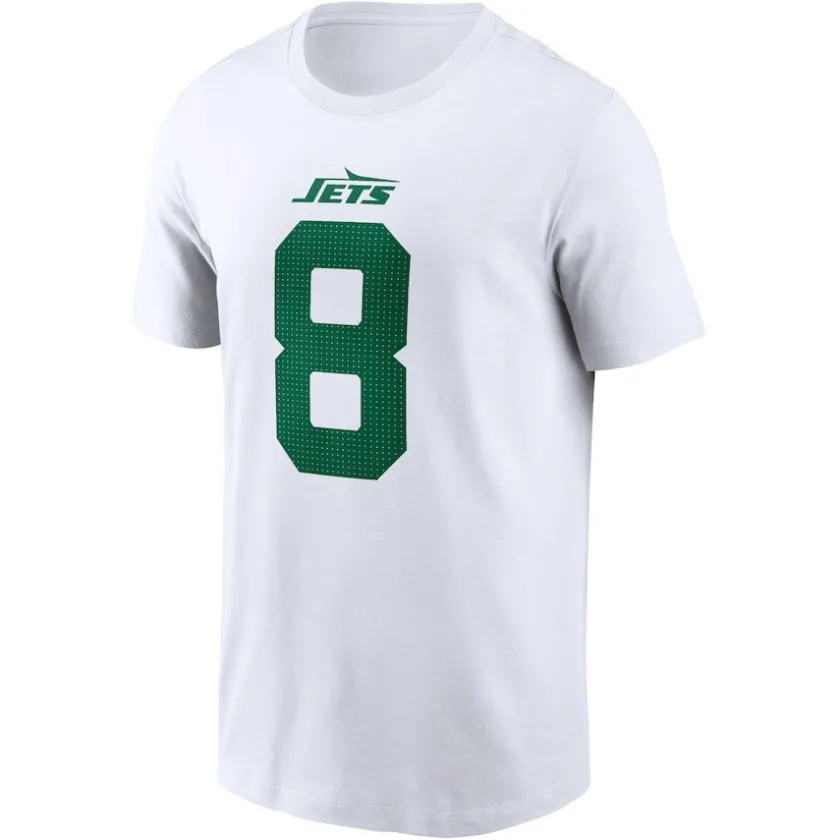 T-Shirts|Kids^New York Jets Youth Nike Aaron Rodgers White Player Name & Number T-Shirt