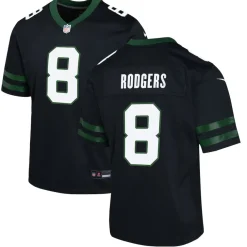 Jerseys|Kids^New York Jets Youth Nike Aaron Rodgers Legacy Black Alternate Game Jersey