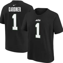 T-Shirts|Kids^New York Jets Youth Nike Ahmad Sauce Gardner Black Player Name & Number T-Shirt