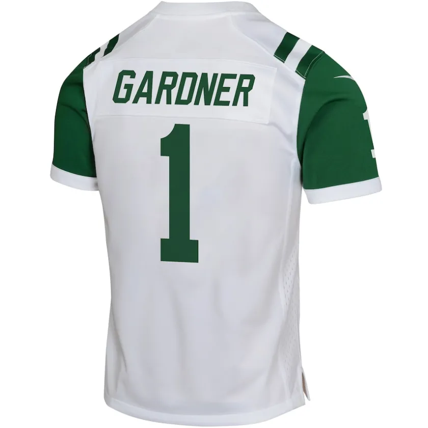 Jerseys|Kids^New York Jets Youth Nike Ahmad Sauce Gardner White Classic Alternate Game Jersey