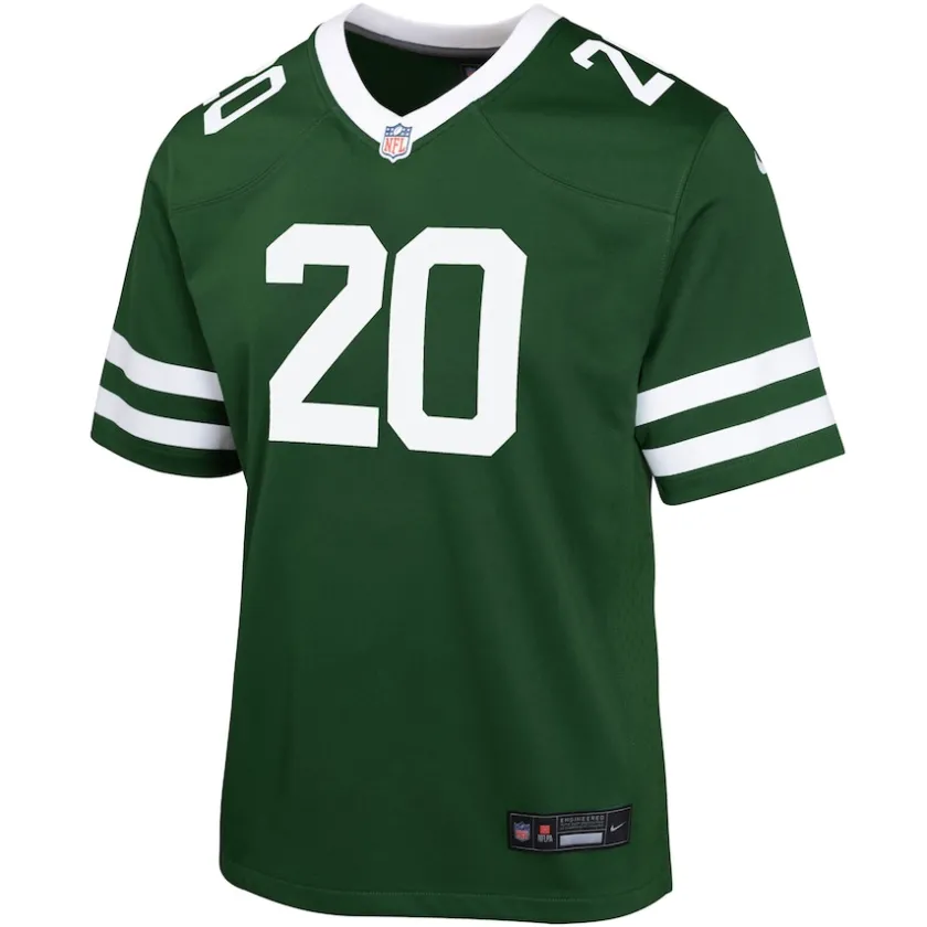 Jerseys|Kids^New York Jets Youth Nike Breece Hall Legacy Green Game Jersey