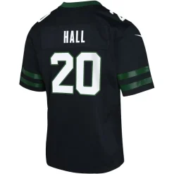 Jerseys|Kids^New York Jets Youth Nike Breece Hall Legacy Black Alternate Game Jersey