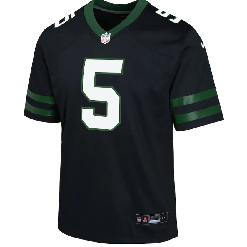 Jerseys|Kids^New York Jets Youth Nike Garrett Wilson Legacy Black Alternate Game Jersey