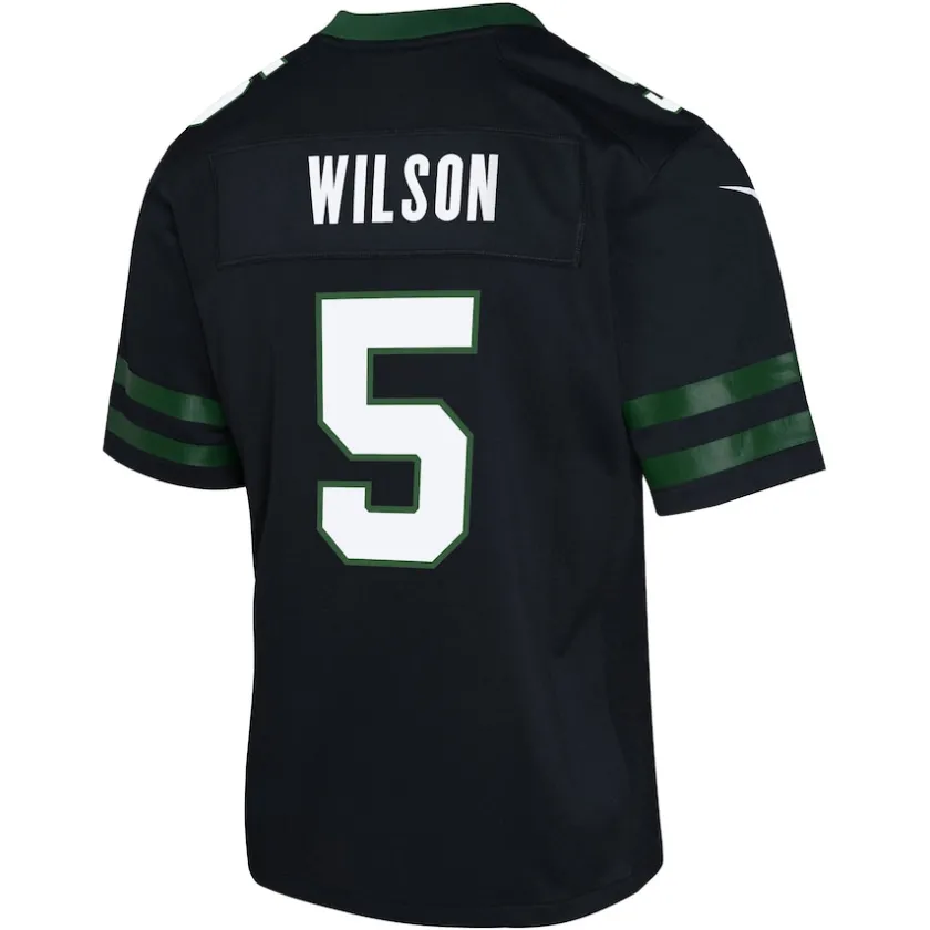 Jerseys|Kids^New York Jets Youth Nike Garrett Wilson Legacy Black Alternate Game Jersey