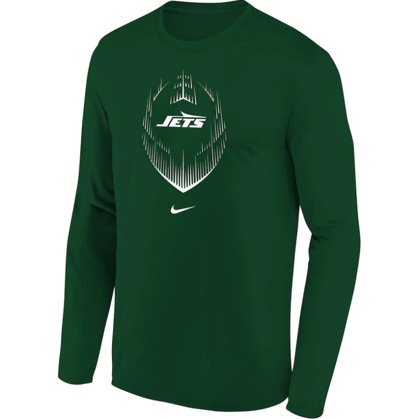T-Shirts|Kids^New York Jets Youth Nike Green Legend Icon Long Sleeve T-Shirt