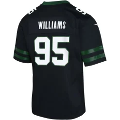 Jerseys|Kids^New York Jets Youth Nike Quinnen Williams Legacy Black Alternate Game Jersey