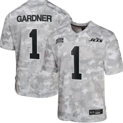 Jerseys|Kids^New York Jets Youth Nike Sauce Gardner Arctic Camo 2024 Salute To Service Game Jersey