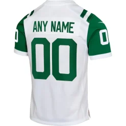 Jerseys|Kids^New York Jets Youth Nike White Classic Alternate Custom Replica Jersey