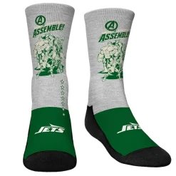 Shoes & Socks^New York Jets Youth Rock Em Socks 3-Pack Crew Socks