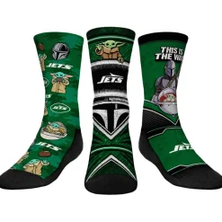 Shoes & Socks^New York Jets Youth Rock Em Socks 3-Pack Mandalorian Crew Socks