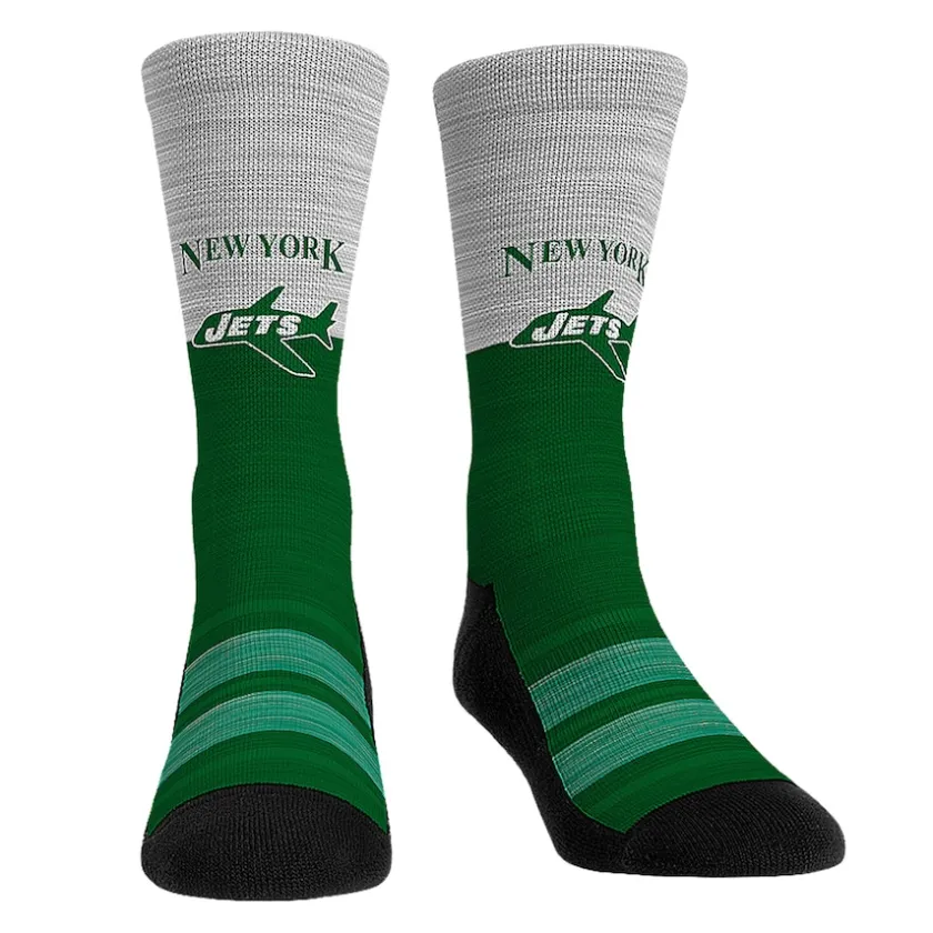 Shoes & Socks^New York Jets Youth Rock Em Socks Throwback Three-Pack Crew Sock Set