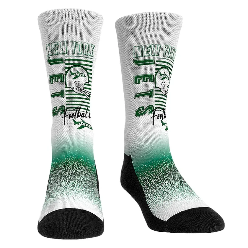 Shoes & Socks^New York Jets Youth Rock Em Socks Throwback Three-Pack Crew Sock Set