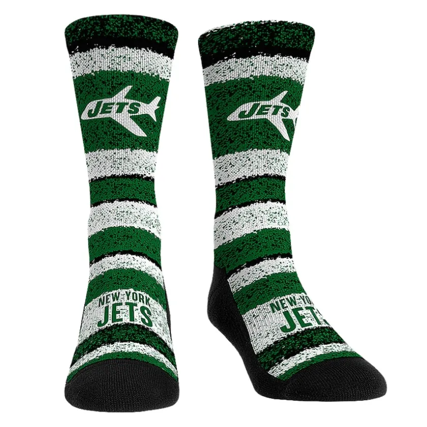 Shoes & Socks^New York Jets Youth Rock Em Socks Throwback Three-Pack Crew Sock Set