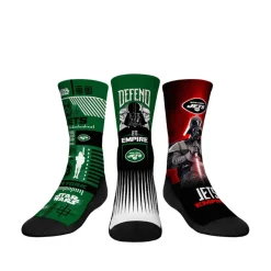 Shoes & Socks^New York Jets Youth Rock Em Socks Stormtrooper & Darth Vader Three-Pack Star Wars Crew Socks Set