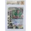 Trading Cards^New York Jets Zach Wilson Autographed 2021 Panini Donruss Optic Gold Vinyl Prizm #RGK-2 #1/1 BGS Authenticated 9.5/10 Rookie Card - 9.5,9.5,9.5,9.5 Subgrades