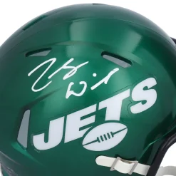 Autographed Items|Helmets^New York Jets Zach Wilson Autographed Riddell Speed Mini Helmet